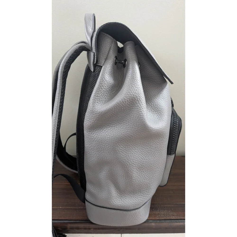 Coach C1280 Pebble Leather Light Grey Men's Backpack